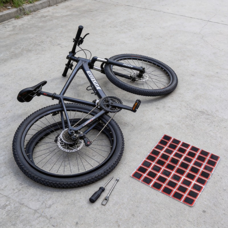 Bicycle Repair Kit - Remendos de Borracha para Pneus de
