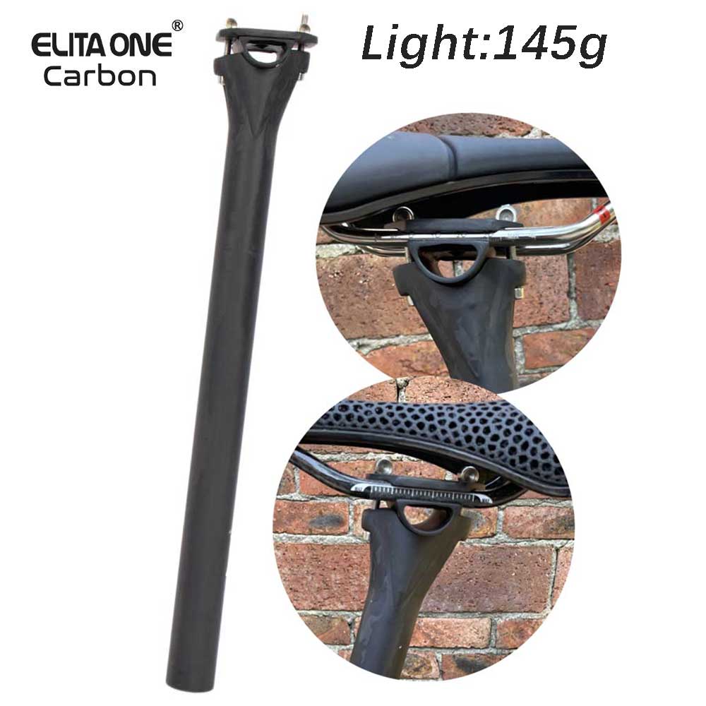 Carbon Fiber Saddle - Elitaone mtb/espigão de assento de bicicleta