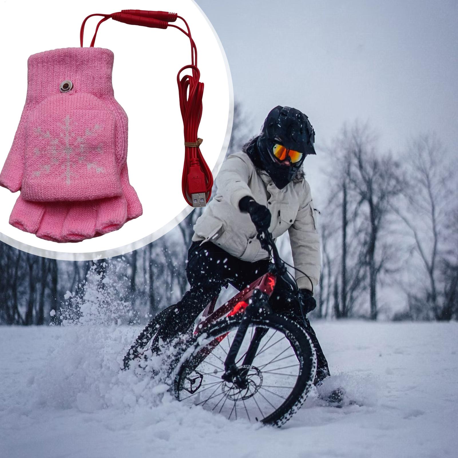 Luvas aquecidas sem dedos usb  - Cycling Hand Gear avaliação e preço