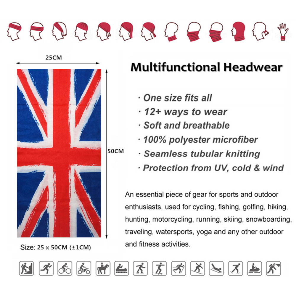 Bandana de tubo de pescoço com - Mens Cycling Gear Uk avaliação e preço